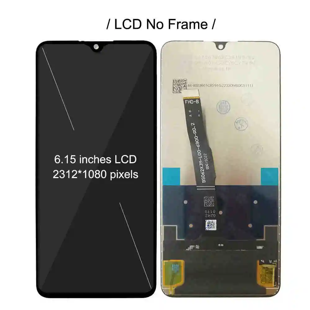 ЖК-дисплей для huawei P30 lite MAR-L01A LX1A LX2 L21A L21MEA L22A LX3A ЖК-дисплей экран в полной комплектации с сенсорным экраном дигитайзер в сборе Nova/4e Дисплей