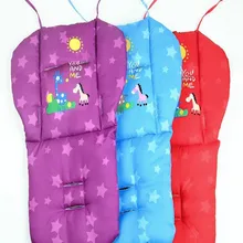 Фиолетовый/красный/синий детская коляска Подушка Детская Тележка сиденье Подушка коляска Хлопок толстый коврик 0-36 месяц детский автомобиль коврик