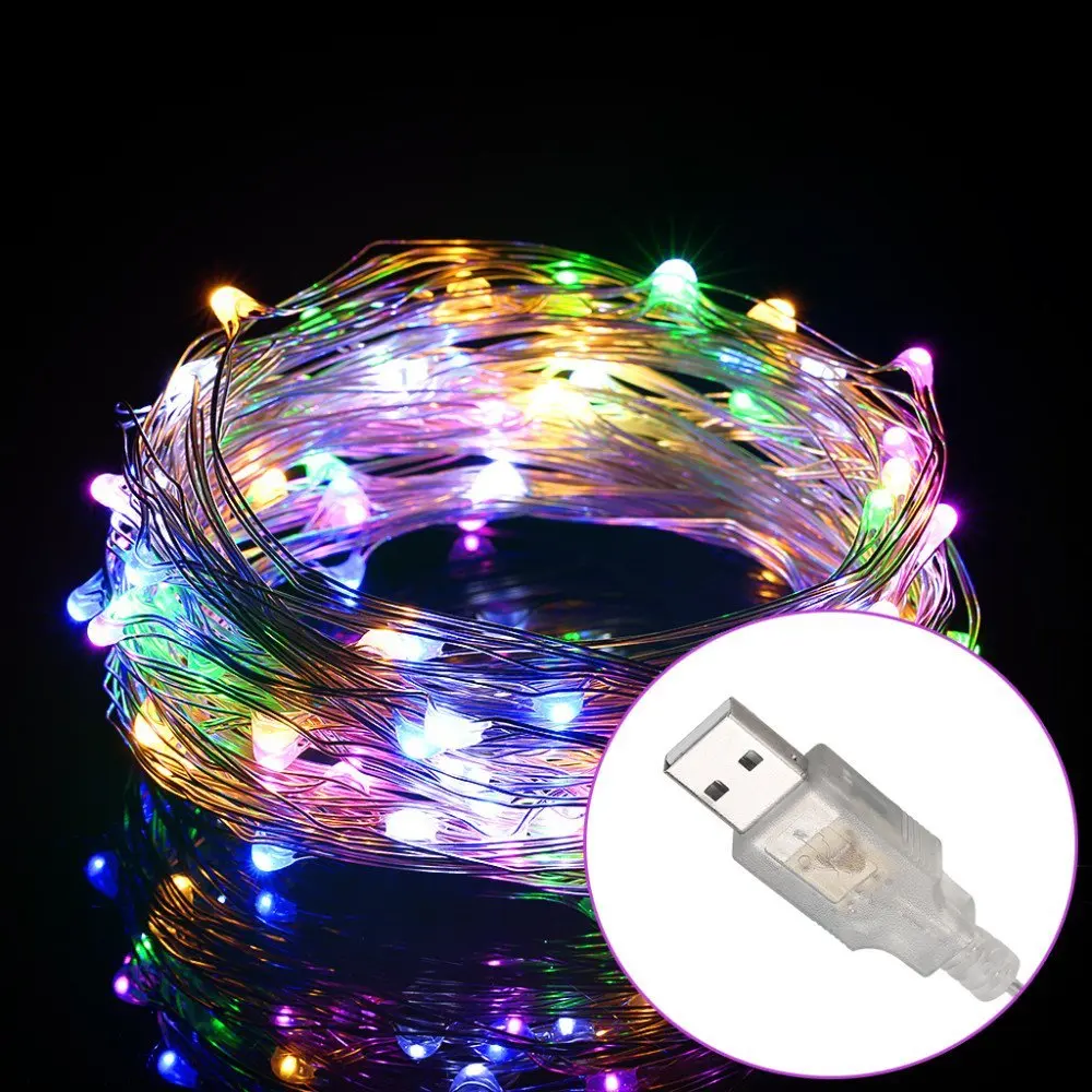 10M 100LED Christmas LED String Light USB Operated 5V Indoor Outdoor