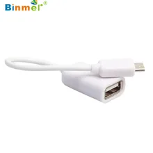 Binmer USB 2,0 A Женский к Micro B Мужской адаптер кабель Micro USB хост Режим OTG кабель Sep 15