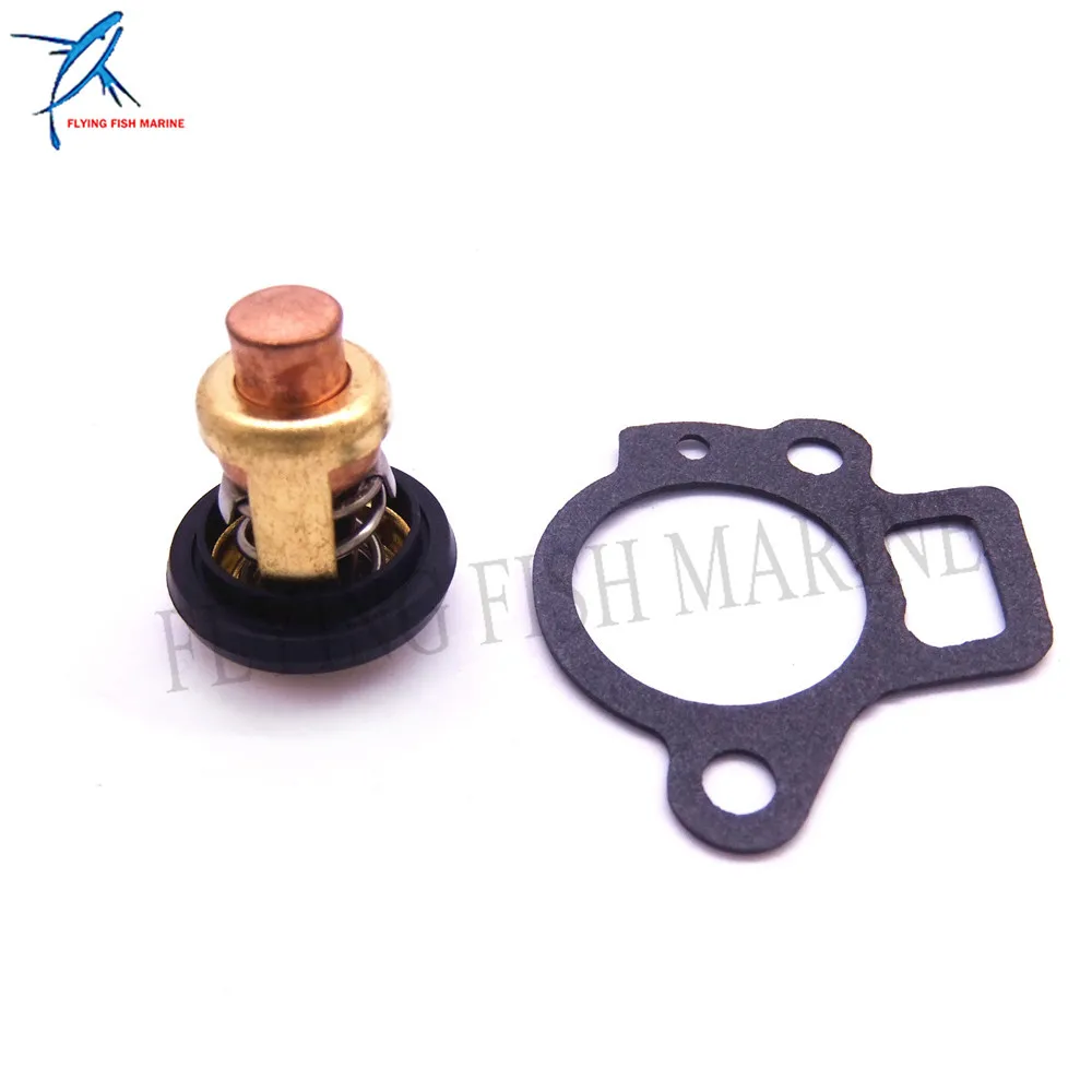 

Outboard Motor Kit 6G8-12411-02 6G8-12411-03 Thermostat and 62Y-12414-00 Gasket for Yamaha 9.9-70hp 4-Stroke Boat Engine