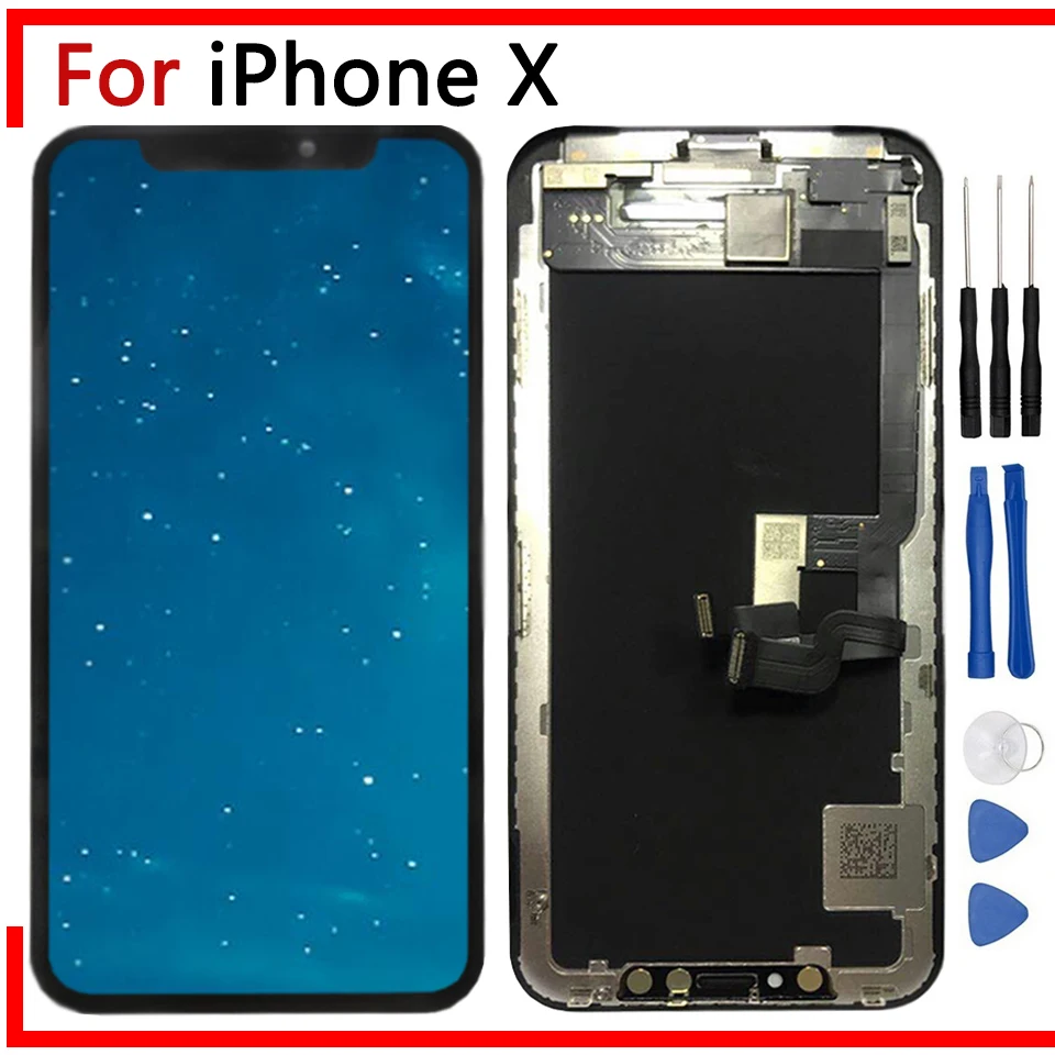 5.8" AMOLED/TFT Display For iPhone X LCD Screen with 3D