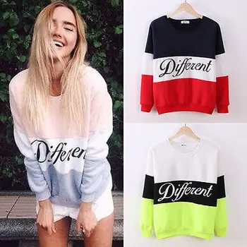 

2015 New Womens Autumn Casual Print Sweatshirt Pullover Hoodie Coat Outerwear Tops Blouses Wholesale