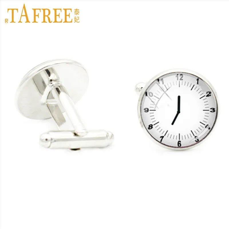 TAFREE техника запонки в стиле стимпанк личные часы Ретро Винтаж Мода ручной работы запонки бижутерия со стеклянными кабошонами D609 - Окраска металла: KC339