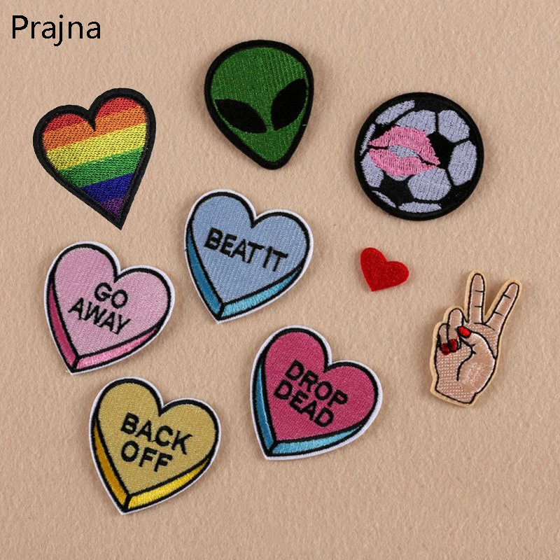Патчи Prajna UFO на пальцы вышитые патчи для утюга нашивки одежды DIY полосы