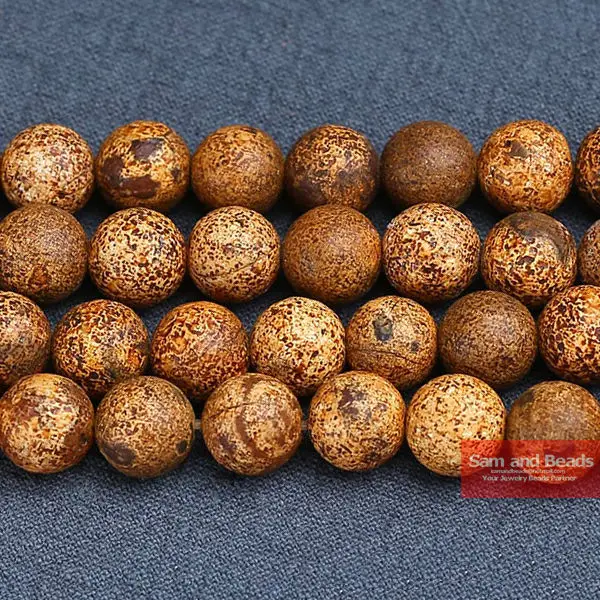 

Free Shipping Natural Stone Wood Texture Agata Beads 15" Strand 6 8 10mm Pick Size For Jewelry Making WTAB01