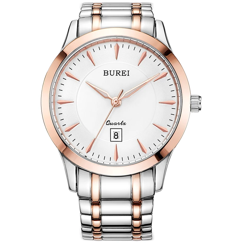 Prix pour BUREI Femmes Montre Nouveau Top Marque Blanc Lentille De Mode Bande D'acier Femelle Horloge Jour Affichage Étanche Quartz Montres Vente Chaude Prix pour BUREI Femmes Montre Nouveau Top Marque Blanc Lentille De Mode Bande D'acier Femelle Horloge Jour Affichage Étanche Quartz Montres Vente Chaude