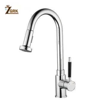 

ZGRK Chrome Kitchen sink Faucet 360 Degree Rotation with Water Purification Features three ways hot and cold water mixer SLT102