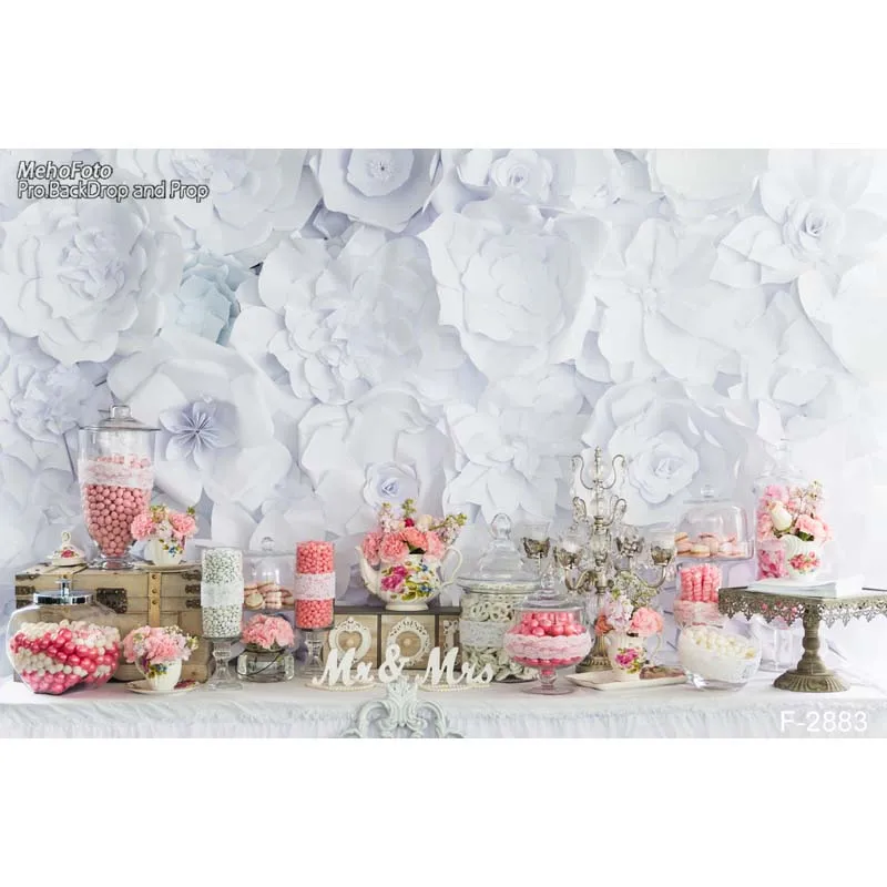 F 2883 Candy Bar Wedding Fotografia Photo Background Vinyl -in
