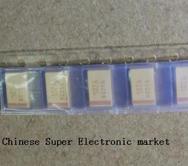 

10PC D Type 2.5V 4V 6V 6.3V 10V 16V 25V 35V 50V 4.7UF 6.8UF 10/15/22/33/47UF 100/150/220/330/470/680/UF Tantalum Capacitor 107