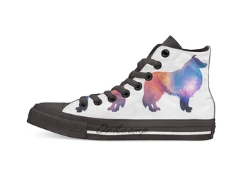 

Lassie Dog Galaxy Casual High Top Canvas shoes sneakers For Drop shipping