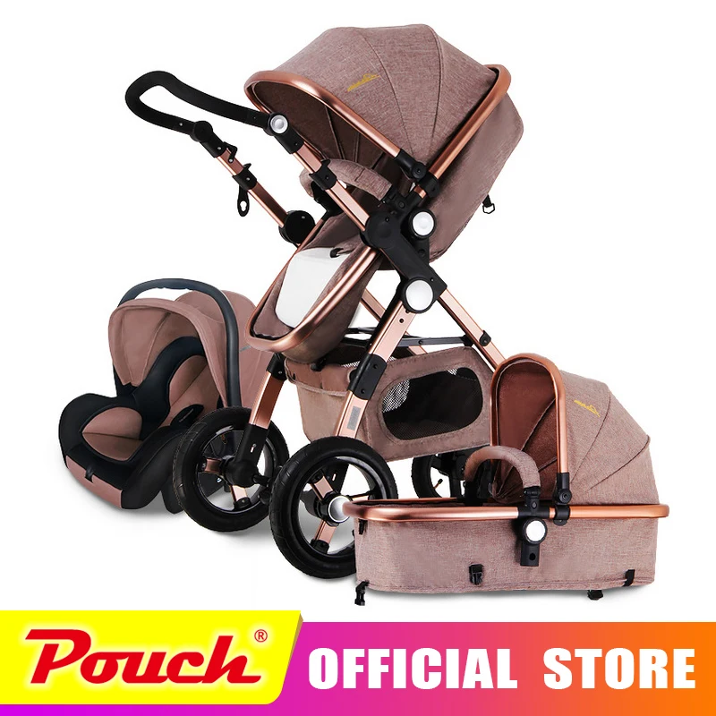 Goldbaby stroller high landscape can sit or lie shock deck children bb baby stroller free delivery