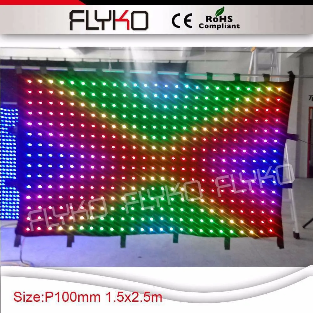 p10 led video curtain 26