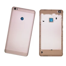 Original Housing 6.44 inch For Xiaomi Mi Max Battery Back Cover Door Rear Case Replacement With Logo Buttons + Camera Flash Lens
