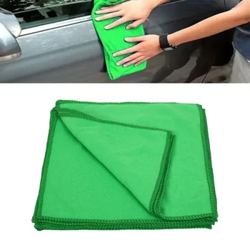 

10pcs Green Microfiber Cleaning Auto Car Detailing Soft Microfiber Cloths Wash Towel Duster Home Cleaning Tools