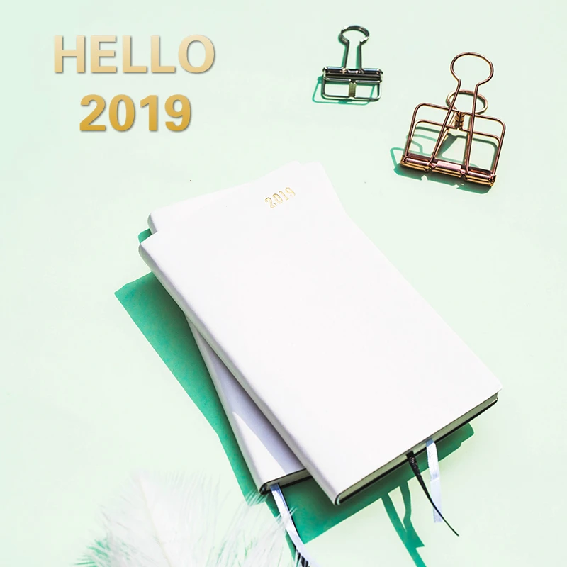 

2019 A5 A6 schedule mini portable week Diary Notebook Portable Week Plan Travel Journal calendar notebook book