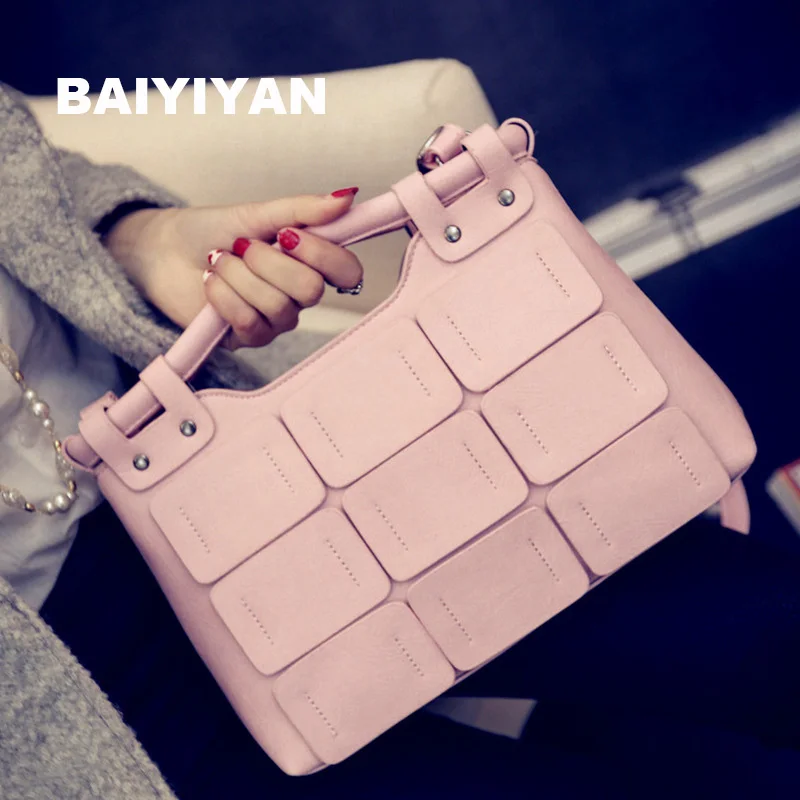 

Fashion Style Women High Quality Tote Bag Patchwork Handbag Splice Messenger Bag Ladies Shoulder Bag Office Bag