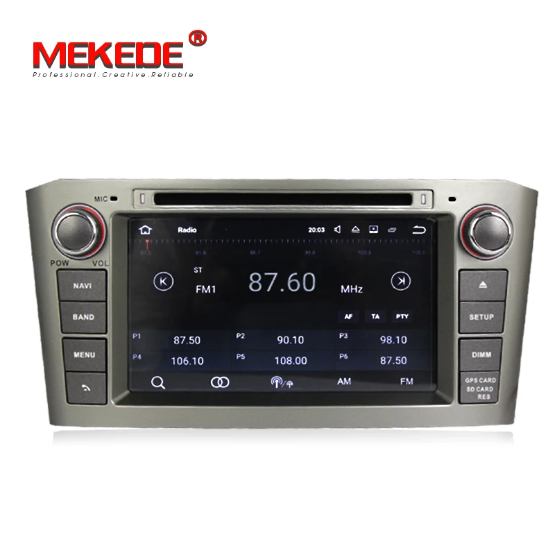 2din 2 Гб ОЗУ Android 7 1 Автомобильный DVD Радио стерео плеер для TOYOTA AVENSIS 2003 2008 gps