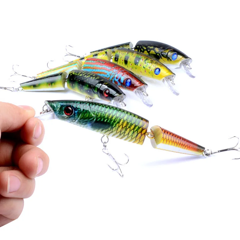 Amlucas сочлененной рыболовные приманки 14 см 21 7 г Minnow пластиковые Искусственный