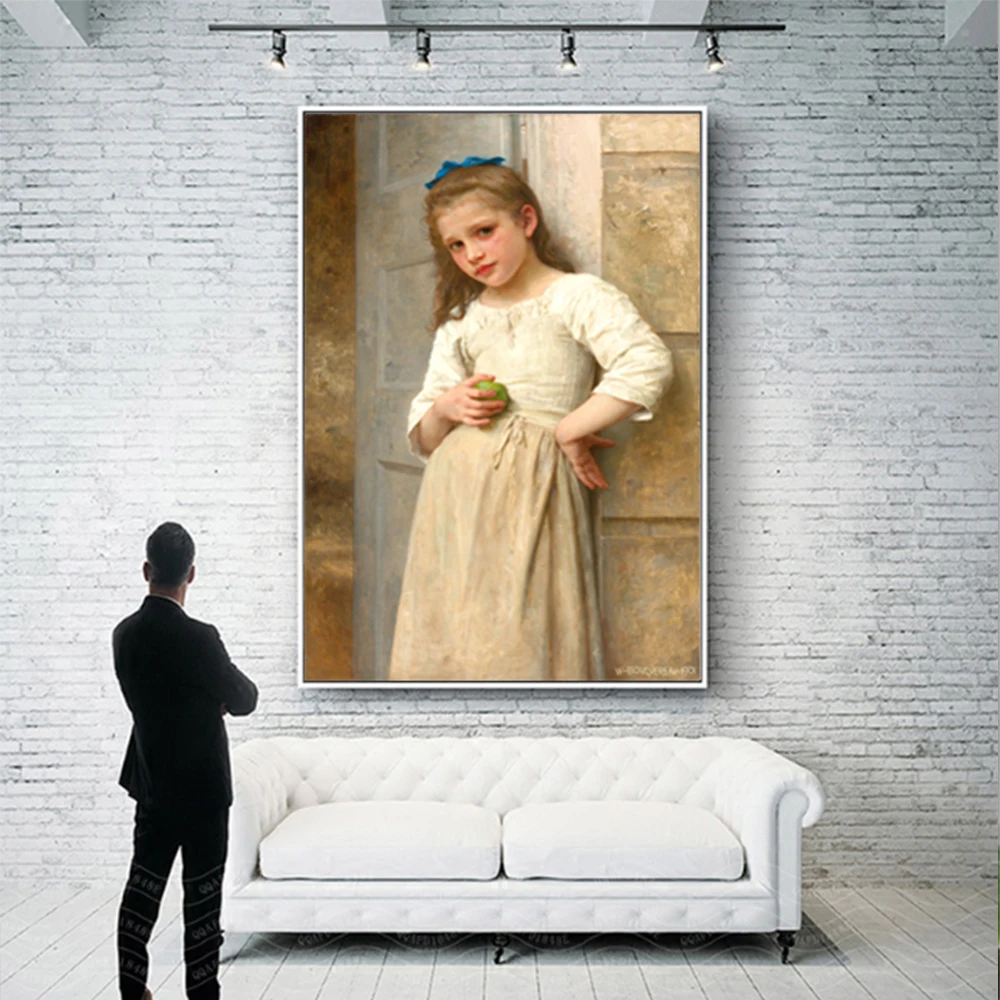Canvas Prints Little Girl Portrait Wall Art Painting Posters And Prints