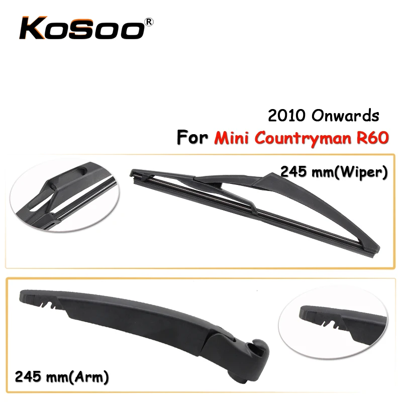 KOSOO Auto Rear Car Wiper Blade For Mini Countryman R60,245mm (2010