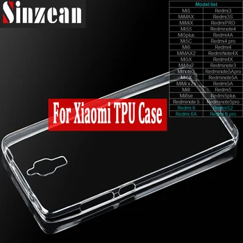 

Sinzean 50pcs TOP Clear TPU case For Xiaomi redmi S2/Redmi 6 pro/redmi 6/redmi note 5 pro/A2/Mi 8 Transparent Soft Silicon case