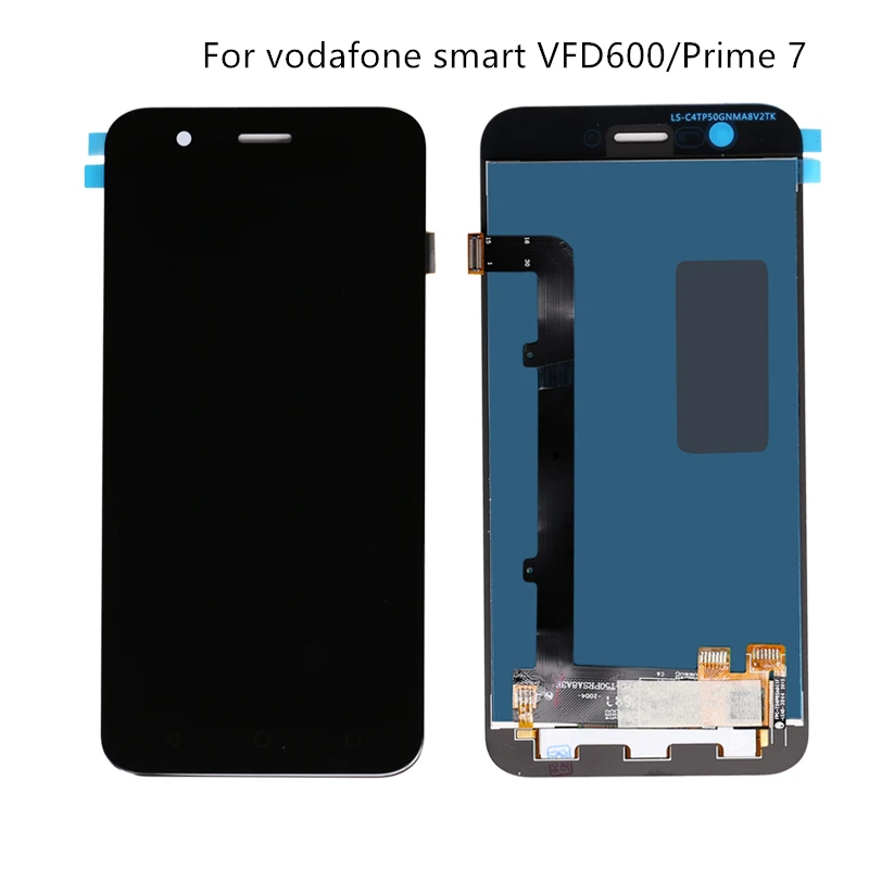 

For Vodafone Smart Prime 7 VFD600 touch screen display VF600 mobile phone repair display + touch screen components Free shipping