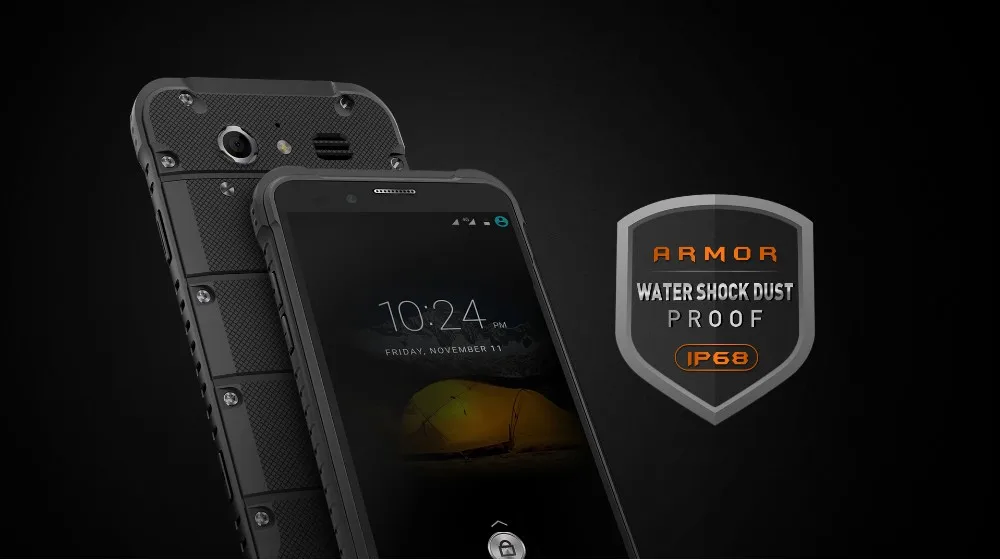 Ulefone Armor IP68 Водонепроницаемый Cмартфон 4.7 дюймов HD MTK6753 Octa Core Android 6.0 3 ГБ Оперативная память 32 ГБ Встроенная память Основная камера 13MP OTA 4G Мобильный телефон Функция NFC Защищённый смартфон