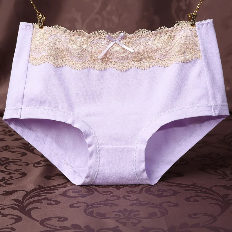women's panties 100 cotton seamlees underwear women lovely bow knot