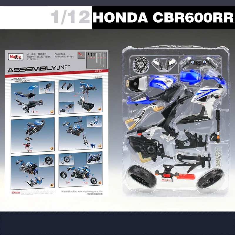 Maisto 1:12 мотоцикл игрушка CBR600RR имитация мотора Автомобиль DIY Модель Строительные