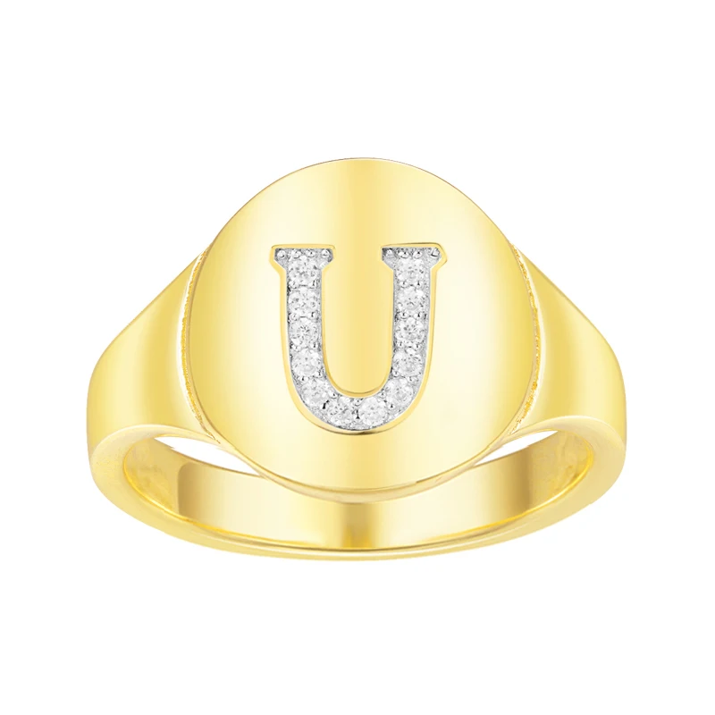 KALETINE, 925 пробы, серебряные кольца для женщин, с буквами, A-Z, коктейльное кольцо для девушек, для женщин, модное ювелирное изделие, юбилей, подарки для мужчин