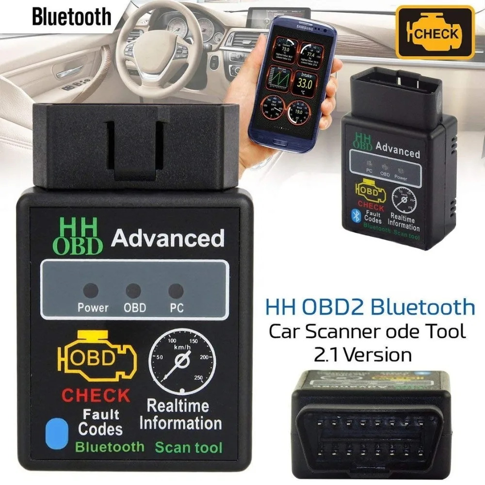 ELM327 OBD2 Bluetooth V2.1 интерфейс работает на Android Torque Elm 327 OBD2/OBD II автомобильный
