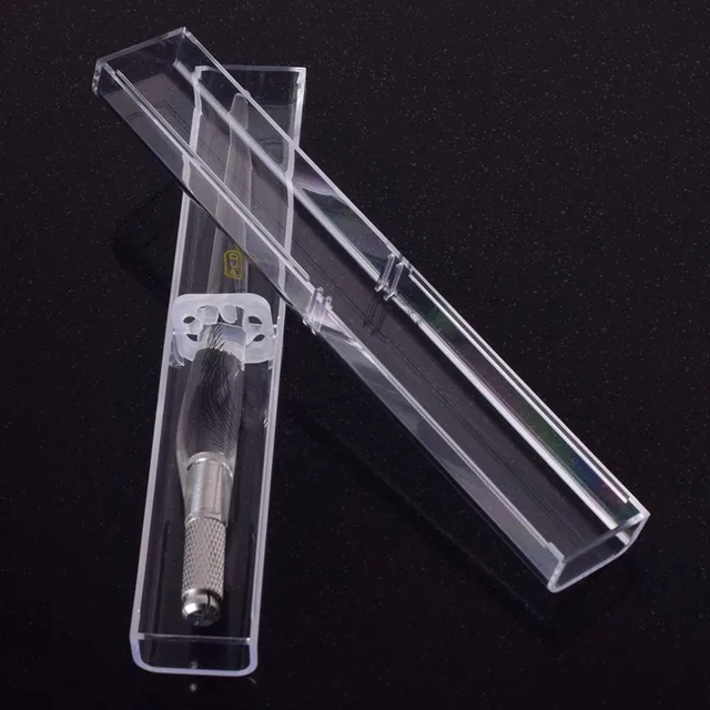 Grain Eyebrow Pencil Storage Box Eyebrow Microblading Pen Acrylic Box Eyebrow Tattoo Accesories Microblade Needle Holder Grain Eyebrow Pencil Storage Box Eyebrow Microblading Pen Acrylic Box Eyebrow Tattoo Accesories Microblade Needle Holder