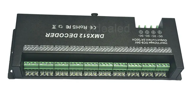 30 канальный RGB dmx512 декодер Светодиодная лента dmx контроллер 60A диммер драйвер pwm