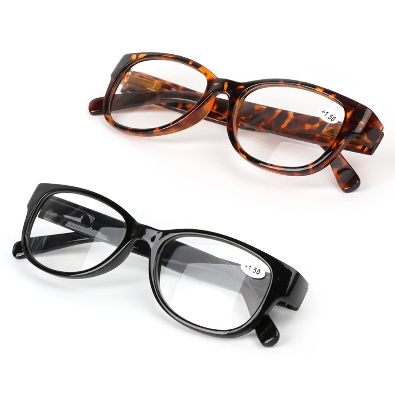 

Unisex Spring Hinge Square Reading Glasses Presbyopic Eyeglasses +1.0 -4.0
