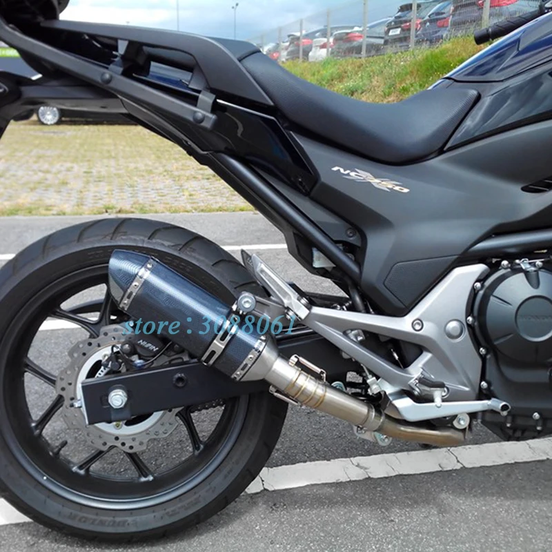 Слипоны для Honda NC700 NC700X NC750 NC750X NC700S мотоцикл Akrapovic выхлопная труба глушитель дБ убийца среднего звенья трубы