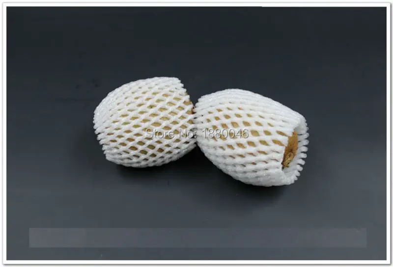 

8x5cm Thicken white EPE Kiwi Foam mesh Eco-friendly sleeve net Thick fruit foam sleeve net packing material Wholesale price