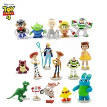 Figuras de Disney Toy Story 4, Woody, Jessie, Buzz Lightyear, 10/12-8cm, modelo de Disney, regalo para niños, 9/3,5 Uds.