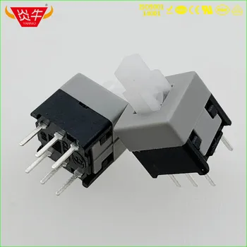 

6PIN TACTILE PUSH BUTTON SWITCH SELF LOCK 8.5*8.5MM SQUARE MICRO SWITCH