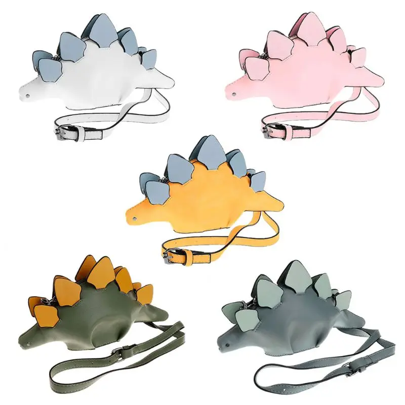 

2019 New Women Girls Dinosaur Shape Messenger Crossbody Shoulder Bag PU Leather Clutch Purse Satchel