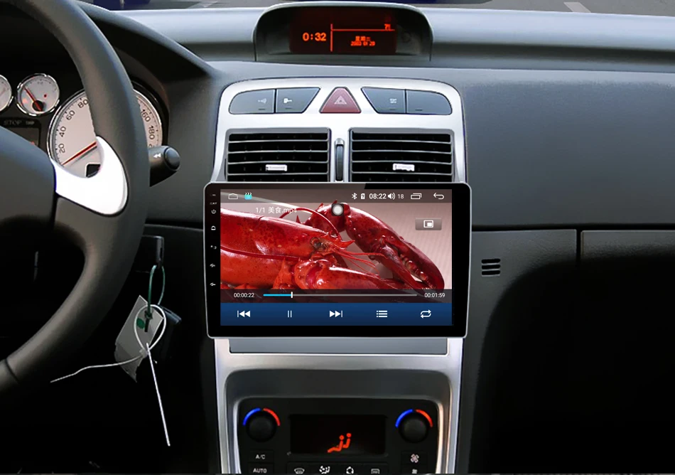 IDO " 2.5D автомобиля Android9.0 мультимедийный плеер для peugeot 307 307CC 307SW 2002-2013 PX5 4G+ 64G 8 ядро gps навигации TDA7850