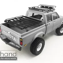 rc8wd tf2 Мохаве 4 дверь задняя крышка металлический Багажник на крыше автомобиля