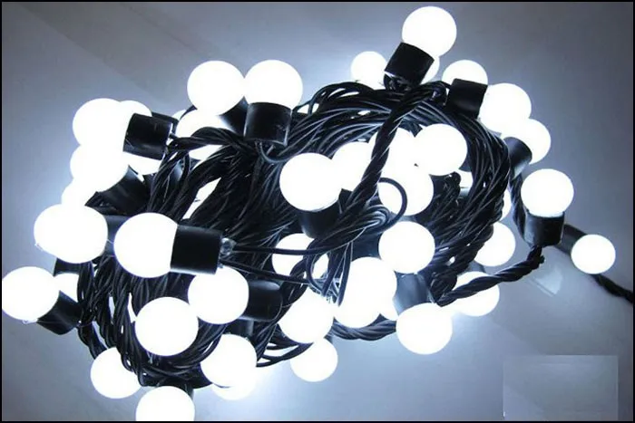 С фабрики прямые LED строка 40led 6m110v/220 В украшения лампочки string размер диаметр 18 мм для hodidy Цвета