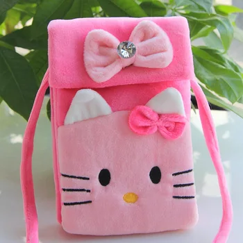 

Plush cartoon children handbags kids shoulder cross-body bags small phone pouch bolsos bolsas for kindergarten baby girls boys