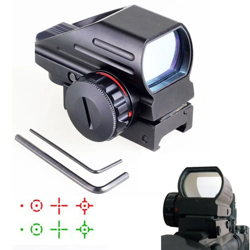 Hunting-Optics-1x22x33-Compact-Reflex-Red-Green-Dot-Sight-scope-4-Reticle-Sight-for-Airsoft-With