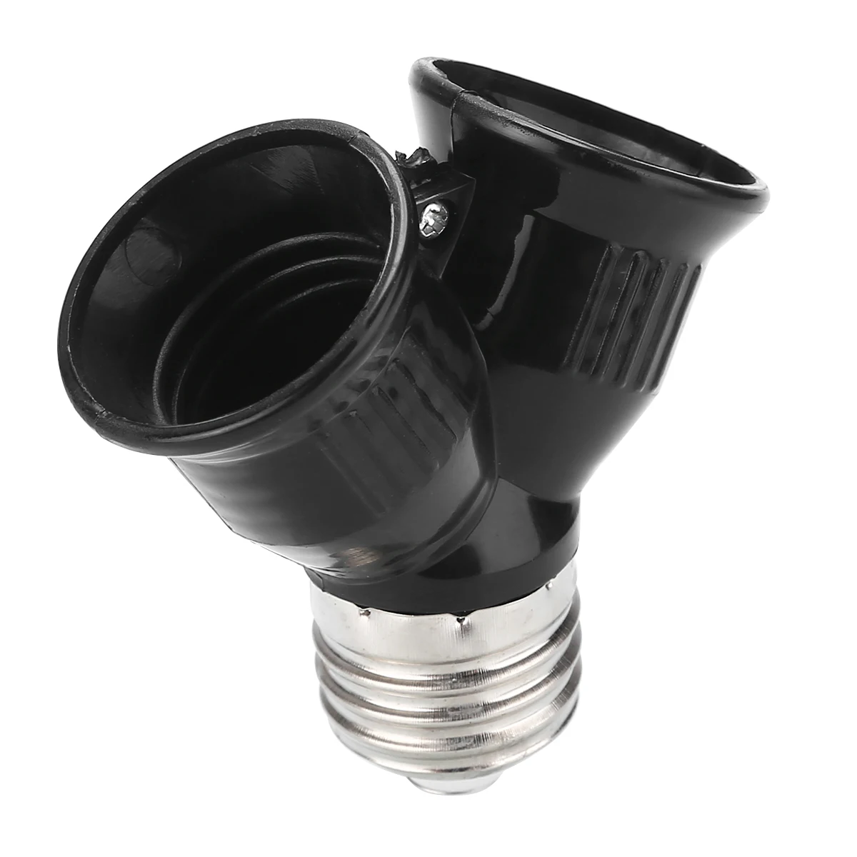 2Heads Converter Bulb Adapter Durable Base to 2 Screw Light Lamp Bulb Socket Splitter Adapter LED Holder Lighting Accessories