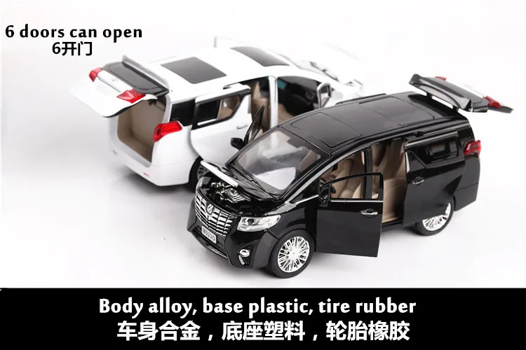 1:24 игрушечный автомобиль отличного качества TOYOTA Alphard с коробкой игрушечный автомобиль литой автомобиль Diecasts& игрушечный транспорт Модель автомобиля игрушки для детей