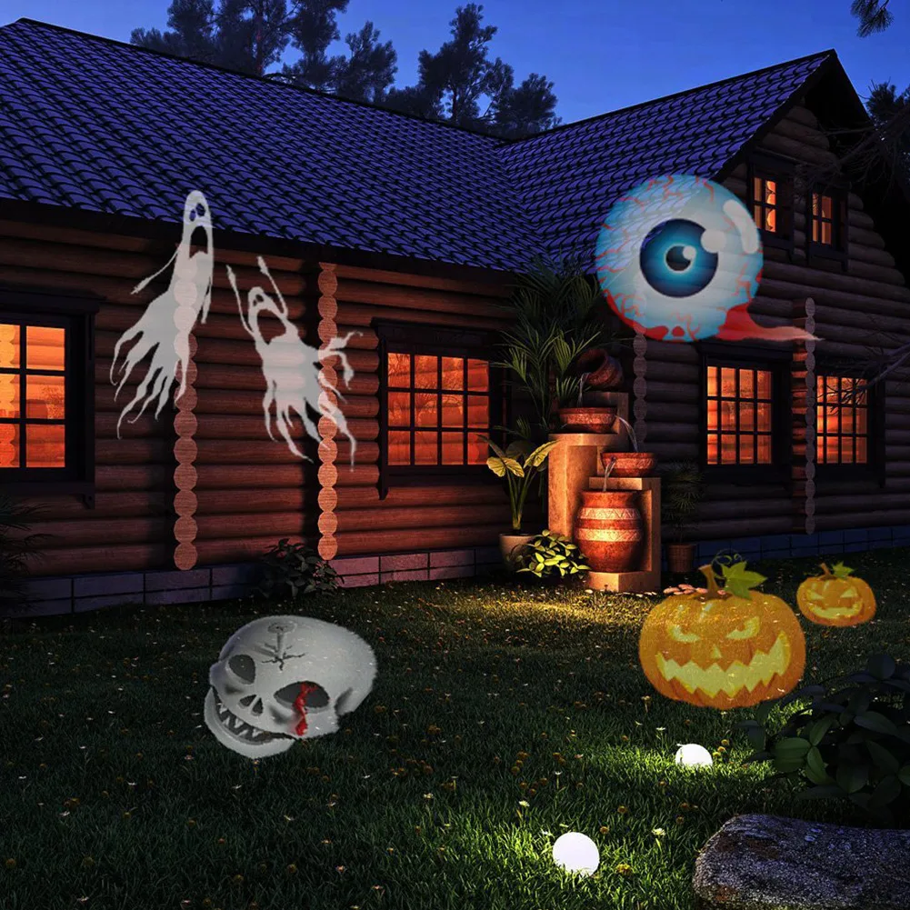 15 PCS RF Wireless Remote Control LED Projection Lamp Snowflake Star Laser Light Stage Lighting Effect for Halloween Christmas