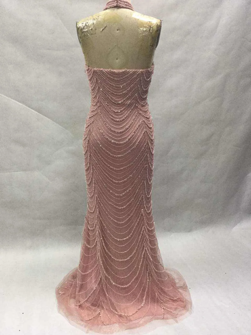 mermaid long bling bling dress evening prom