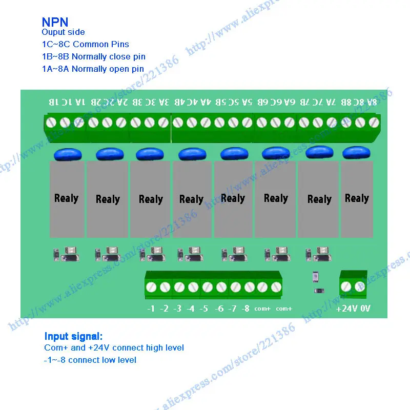 8 channels NPN-1